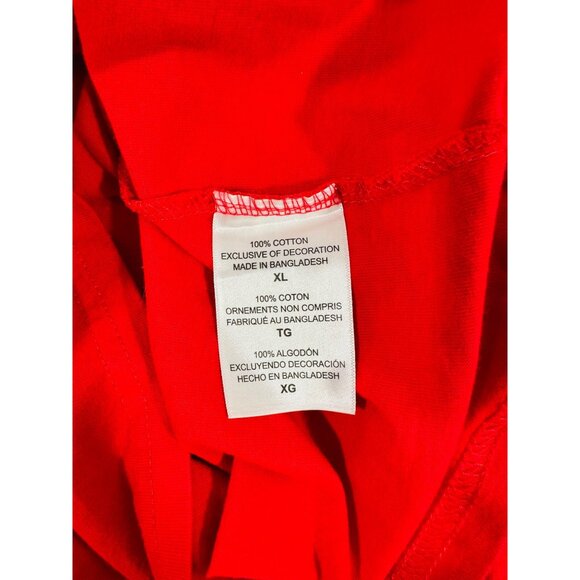 Ohio State Buckeyes Red Champion T-Shirt XL 100% Cotton Crewneck Unisex Casual S - Picture 4 of 8